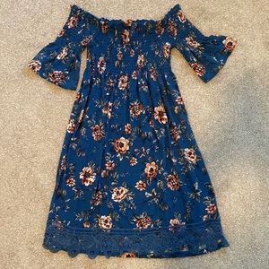 Off the shoulder floral dress
